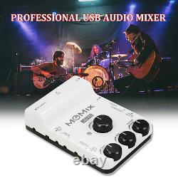 MOMIX USB Audio Interface Mixer Portable Audio Mixer Professional Q5S1