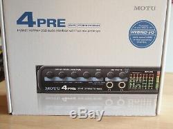 MOTU 4Pre hybrid audio interface USB & Firewire, Great quality (Kyma compatible)