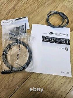 MOTU UltraLite MK3 Hybrid USB/Firewire Audio Interface (V3) 10x14IO MINT/BOX