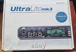 MOTU UltraLite-mk3 Hybrid Firewire / USB Audio Interface with USB and FW Cables
