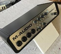 M AUDIO M TRACK QUAD Audio & MIDI Interface. Free UK POSTAGE