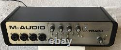 M AUDIO M TRACK QUAD Audio & MIDI Interface. Free UK POSTAGE