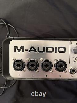 M-AUDIO M-TRACK QUAD USB Midi Audio Interface for PC/Mac Studio Recording