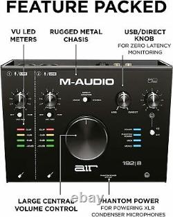 M-Audio AIR 192 8 USB Audio Interface for Studio Recording with 2-In/4-Out MIDI