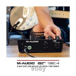 M-Audio AIR 192x4 USB C Audio Interface for Recording, Podcasting, Streaming