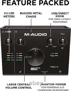 M-Audio AIR 192x4 USB C Audio Interface for Recording, Podcasting, Streaming 1