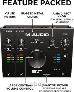 M-Audio AIR 192x8 USB C MIDI Audio Interface for Recording Music, Vocal, Guitar