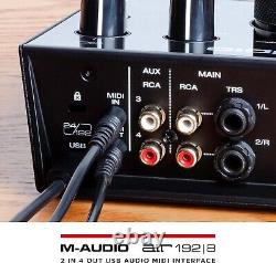 M-Audio AIR 192x8 USB C MIDI Audio Interface for Recording Music, Vocal, Guitar