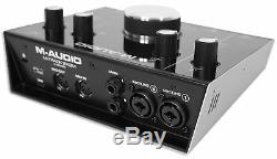 M-Audio M-Track 2X2M 24/92 USB Audio Recording Monitoring Interface + Headphones