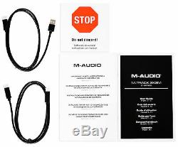 M-Audio M-Track 2X2M 24/92 USB Audio Recording Monitoring Interface + Headphones