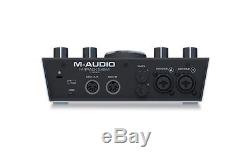 M-Audio M-Track 2X2M 2x2 C-Series USB + USB-C Audio Recording MIDI Interface