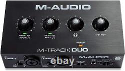 M-Audio M-Track Duo USB Audio Interface for Recording, Streaming and with &