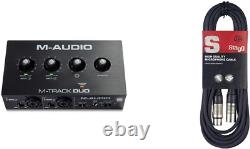 M-Audio M-Track Duo USB Audio Interface for Recording, Streaming and with Dual