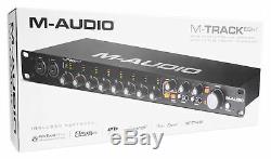 M-Audio M-Track Eight 8 USB Audio Recording Interface+Studio Mic+Pop Filter