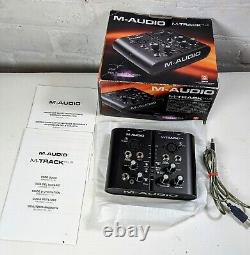 M-Audio M-Track Plus Two-Channel Portable USB Audio and MIDI Interface Boxed