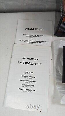 M-Audio M-Track Plus Two-Channel Portable USB Audio and MIDI Interface Boxed