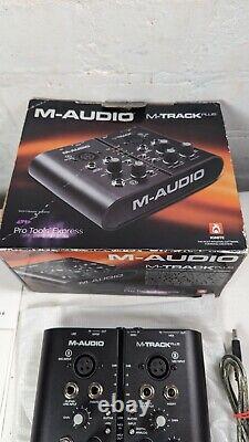 M-Audio M-Track Plus Two-Channel Portable USB Audio and MIDI Interface Boxed