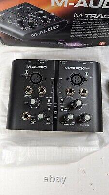 M-Audio M-Track Plus Two-Channel Portable USB Audio and MIDI Interface Boxed