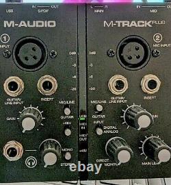 M-Audio M-Track Plus Two-Channel Portable USB Audio and MIDI Interface Boxed