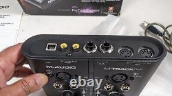 M-Audio M-Track Plus Two-Channel Portable USB Audio and MIDI Interface Boxed