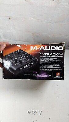M-Audio M-Track Plus Two-Channel Portable USB Audio and MIDI Interface Boxed