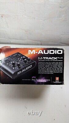 M-Audio M-Track Plus Two-Channel Portable USB Audio and MIDI Interface Boxed