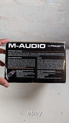 M-Audio M-Track Plus Two-Channel Portable USB Audio and MIDI Interface Boxed