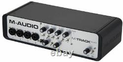 M-Audio M-Track Quad 4-Channel Audio Interface PC & MAC Soundcard Audiohub