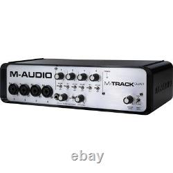 M-Audio M-Track Quad 4-Channel Audio Interface PC & MAC Soundcard Audiohub