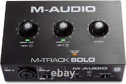 M-Audio M-Track Solo USB Audio Interface for Recording, Streaming and