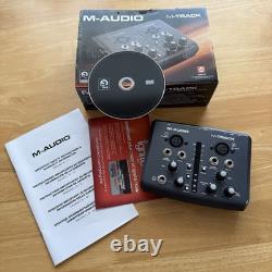 M-Audio M-Track Two 2 Channel USB Audio MIDI Interface Boxed & Working