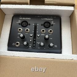 M-Audio M-Track Two 2 Channel USB Audio MIDI Interface Boxed & Working