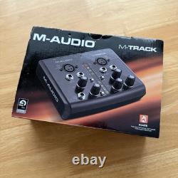 M-Audio M-Track Two 2 Channel USB Audio MIDI Interface Boxed & Working
