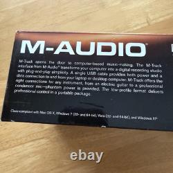 M-Audio M-Track Two 2 Channel USB Audio MIDI Interface Boxed & Working