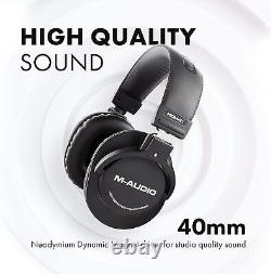 M-Audio Studio Equipment Bundle M-Track Solo USB Audio Interface and Over Ear