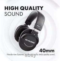 M-Audio Studio Equipment Bundle M-Track Solo USB Audio Interface and Over Ear