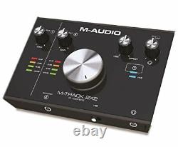 M-audio M-track 2x2 2-input/2-output Usb Audio Interface Free Shipping