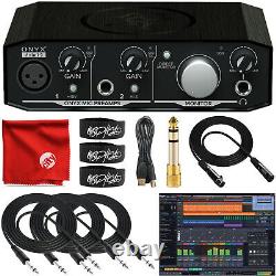 Mackie Onyx Artist 1-2 1x2 USB Audio Interface with Mophead Cable Pro Bundle