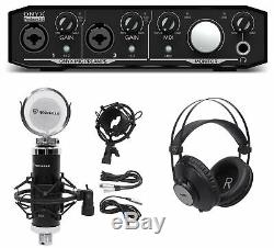 Mackie Onyx Producer 2.2 USB Audio Recording Interface+Studio Mic+Headphones