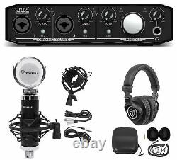 Mackie Onyx Producer 2.2 USB Audio Recording Interface+Studio Mic+Headphones