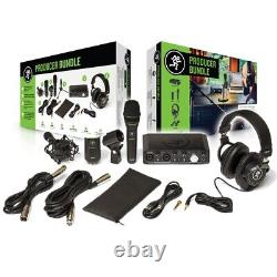 Mackie Producer Bundle Onyx USB Audio Interface, EM89D, EM91C Mics, Headhones