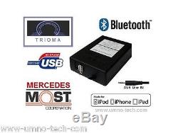 Mercedes Audio20, Audio50, Comand MOST USB MP3 AUX Bluetooth Interface TRIOMA