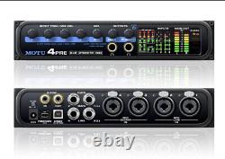 Motu 4pre 6x8 hybrid firewire usb audio interface with mic preamps