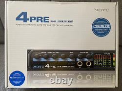 Motu 4pre 6x8 hybrid firewire usb audio interface with mic preamps