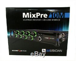 NEW Sound Devices MixPre-10M Portable Audio Recorder USB Interface