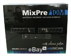 NEW Sound Devices MixPre-10M Portable Audio Recorder USB Interface