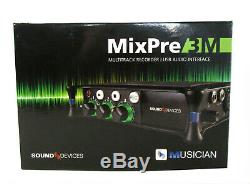 NEW Sound Devices MixPre-3M Portable Audio Recorder USB Interface For Musicians