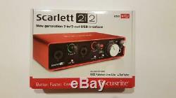 NIB Focusrite Scarlett 2nd Generation 2i2 (2-in / 2-out) USB Audio Interface