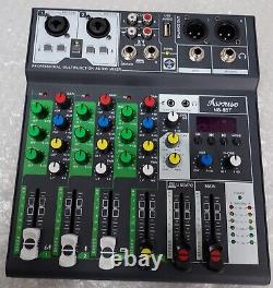 NS-6BT Audio Mixer 4 Channel USB Sound Card Interface Console Bluetooth