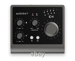 New Audient iD4 MKII High-Performance USB-C Bus Powered 2In/2Out Audio Interface